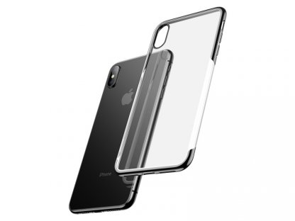 Baseus pouzdro pro iPhone XS Max Shining transparentní-černá