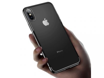 Baseus pouzdro pro iPhone XS Max Shining transparentní-černá