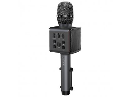 Bezdrátový karaoke mikrofon Bluetooth s držákem telefonu černý (Y16 black)