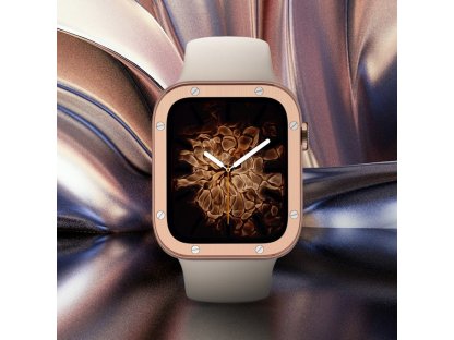 Bezel Styling pouzdro pro Apple Watch 4 / 5 / 6 40 mm - šedé