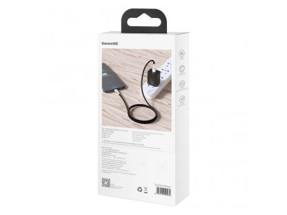 Datový kabel USB Typ C - Lightning 20 W Power Delivery 1 m - černý