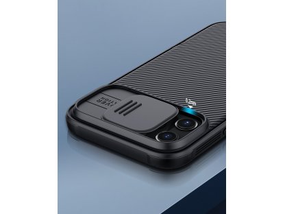 CamShield Pro pancéřový zadní kryt s krytkou fotoaparátu pro iPhone 12 Pro / iPhone 12 černý