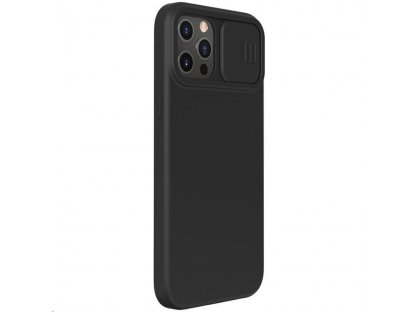 CamShield Silky Magnetic Silikonový Kryt pro iPhone 12 Pro Max 6.7 Černý