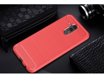 Carbon Case elastické pouzdro Huawei Mate 20 Lite červené