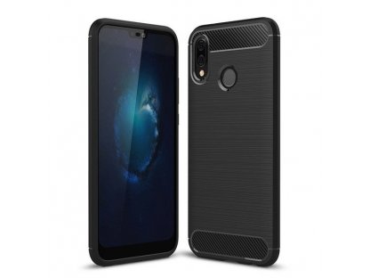 Carbon Case elastické pouzdro Huawei P20 Lite černé