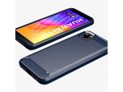 Carbon Case elastické pouzdro Huawei Y5p modré