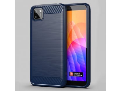 Carbon Case elastické pouzdro Huawei Y5p modré