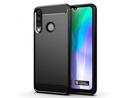 Carbon Case elastické pouzdro Huawei Y6p černé