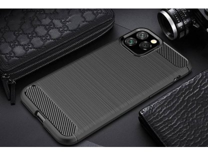 Carbon Case elastické pouzdro iPhone 11 černé