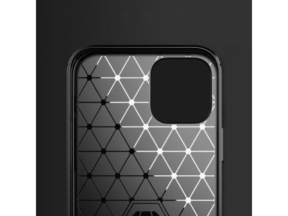 Carbon Case elastické pouzdro iPhone 12 Pro / iPhone 12 černé