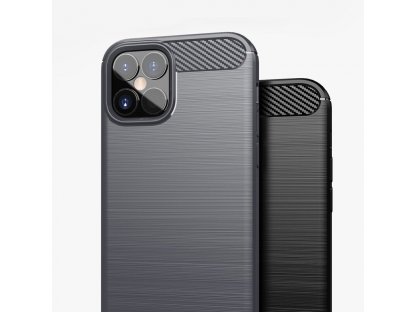 Carbon Case elastické pouzdro iPhone 12 Pro / iPhone 12 modré