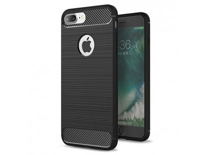 Carbon Case elastické pouzdro iPhone 8 Plus / 7 Plus černé