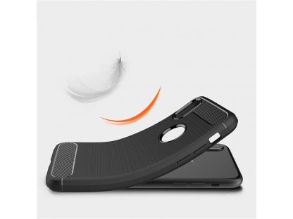 Carbon Case elastické pouzdro iPhone XS / X černé