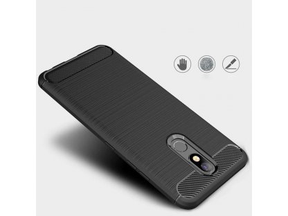 Carbon Case elastické pouzdro LG K40 X420 černé