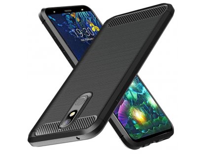 Carbon Case elastické pouzdro LG K40 X420 černé