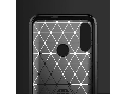 Carbon Case elastické pouzdro Motorola Moto E6 Plus černé