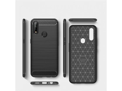 Carbon Case elastické pouzdro Oppo A31 černé