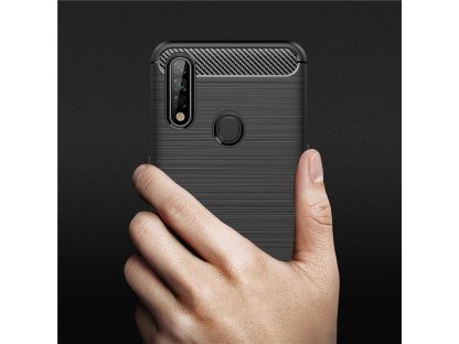 Carbon Case elastické pouzdro Oppo A31 černé