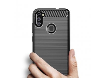 Carbon Case elastické pouzdro Samsung Galaxy A11 / M11 černé