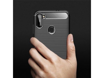 Carbon Case elastické pouzdro Samsung Galaxy A11 / M11 černé