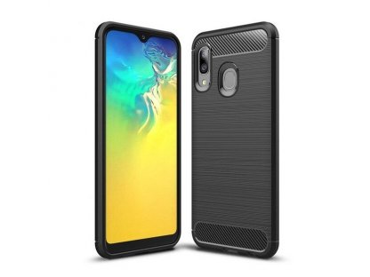 Carbon Case elastické pouzdro Samsung Galaxy A20e černé