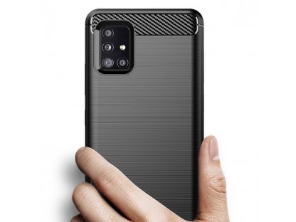 Carbon Case elastické pouzdro Samsung Galaxy A31 černé