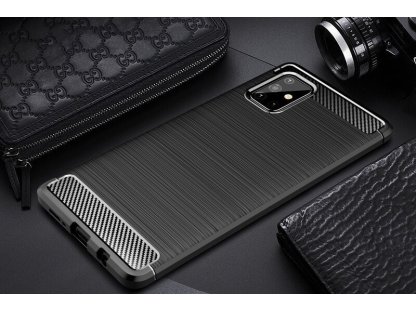 Carbon Case elastické pouzdro Samsung Galaxy A31 černé