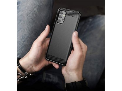 Carbon Case elastické pouzdro Samsung Galaxy A32 černé