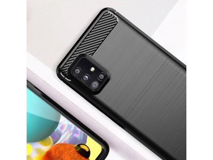 Carbon Case elastické pouzdro Samsung Galaxy A51 5G modré