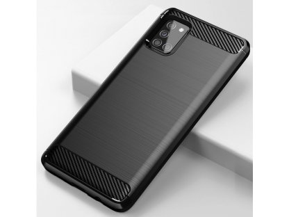 Carbon Case elastické pouzdro Samsung Galaxy A71 5G černé