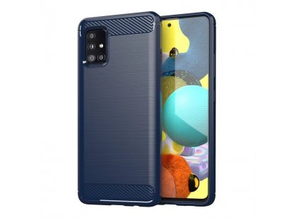 Carbon Case elastické pouzdro Samsung Galaxy M51 modré