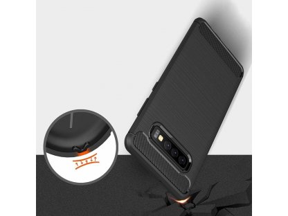 Carbon Case elastické pouzdro Samsung Galaxy S10 Plus modré