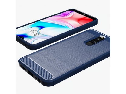 Carbon Case elastické pouzdro Xiaomi Redmi 8 černé