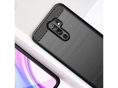 Carbon Case elastické pouzdro Xiaomi Redmi 9 černé