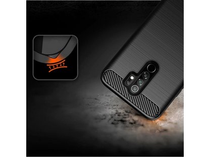 Carbon Case elastické pouzdro Xiaomi Redmi 9 černé