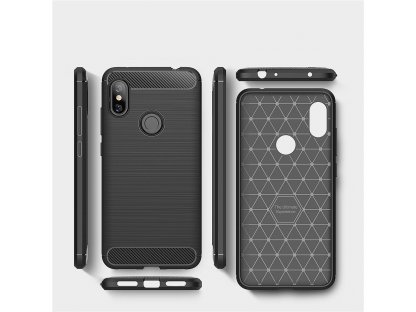 Carbon Case elastické pouzdro Xiaomi Redmi Note 6 Pro černé