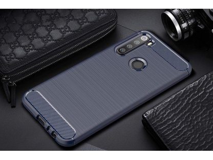 Carbon Case elastické pouzdro Xiaomi Redmi Note 8 modré