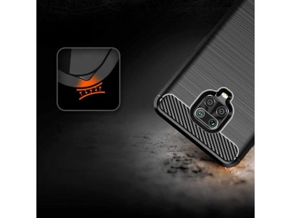 Carbon Case elastické pouzdro Xiaomi Redmi Note 9 Pro / Redmi Note 9S černé