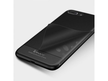 Carbon Fiber elastické pouzdro iPhone X šedé