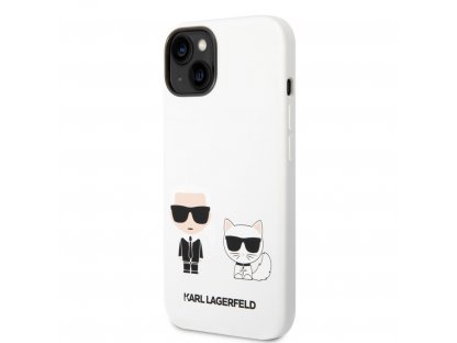 Choupette Liquid Silicone Zadní Kryt pro iPhone 14 - bílé