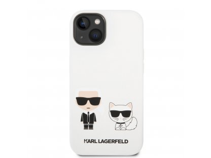 Choupette Liquid Silicone Zadní Kryt pro iPhone 14 - bílé