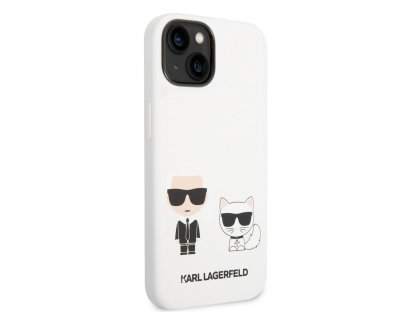 Choupette Liquid Silicone Zadní Kryt pro iPhone 14 - bílé