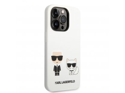 Choupette Liquid Silicone Zadní Kryt pro iPhone 14 Pro Max - bílé