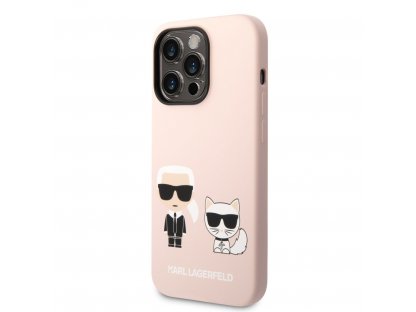 Choupette Liquid Silicone Zadní Kryt pro iPhone 14 Pro Max - růžové