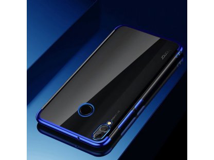 Clear Color case gelové pouzdro s metalickým rámem Huawei P Smart 2019 černé