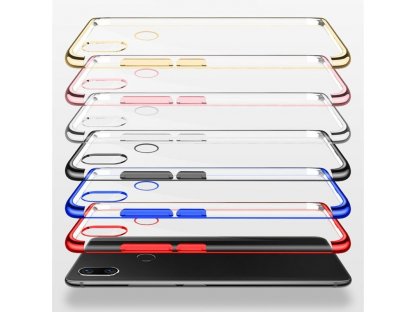 Clear Color case gelové pouzdro s metalickým rámem Huawei P Smart Pro / Huawei Y9s černé