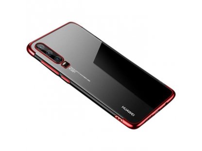 Clear Color case gelové pouzdro s metalickým rámem Huawei P Smart Pro / Huawei Y9s červené