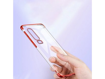 Clear Color case gelové pouzdro s metalickým rámem Huawei P Smart Pro / Huawei Y9s červené