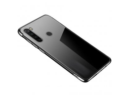 Clear Color case gelové pouzdro s metalickým rámem Motorola G8 Plus černé