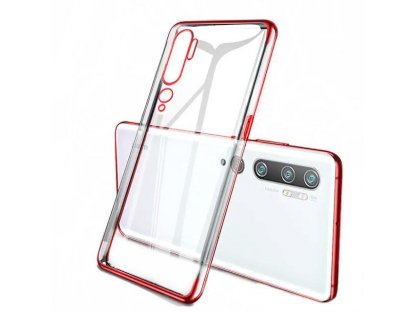 Clear Color case gelové pouzdro s metalickým rámem Xiaomi Mi Note 10 / Mi Note 10 Pro / Mi CC9 Pro červené